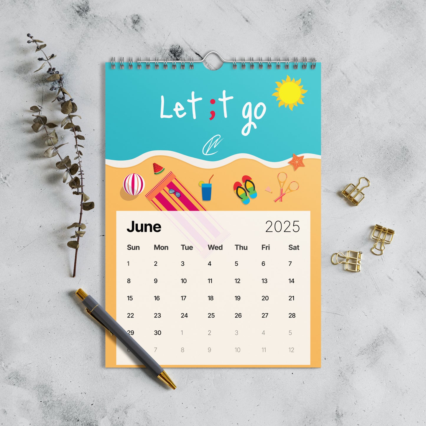 2025 Wall Calendar - Small Version
