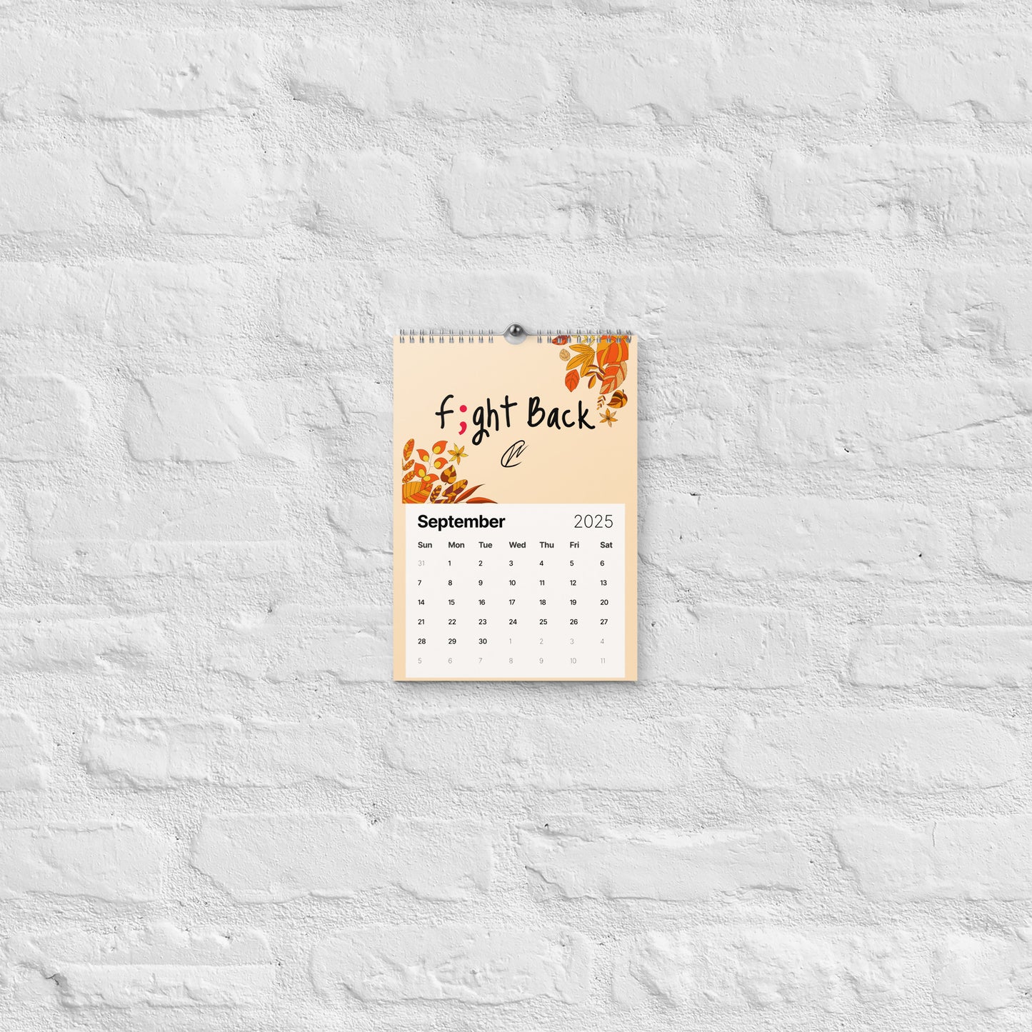 2025 Wall Calendar - Small Version