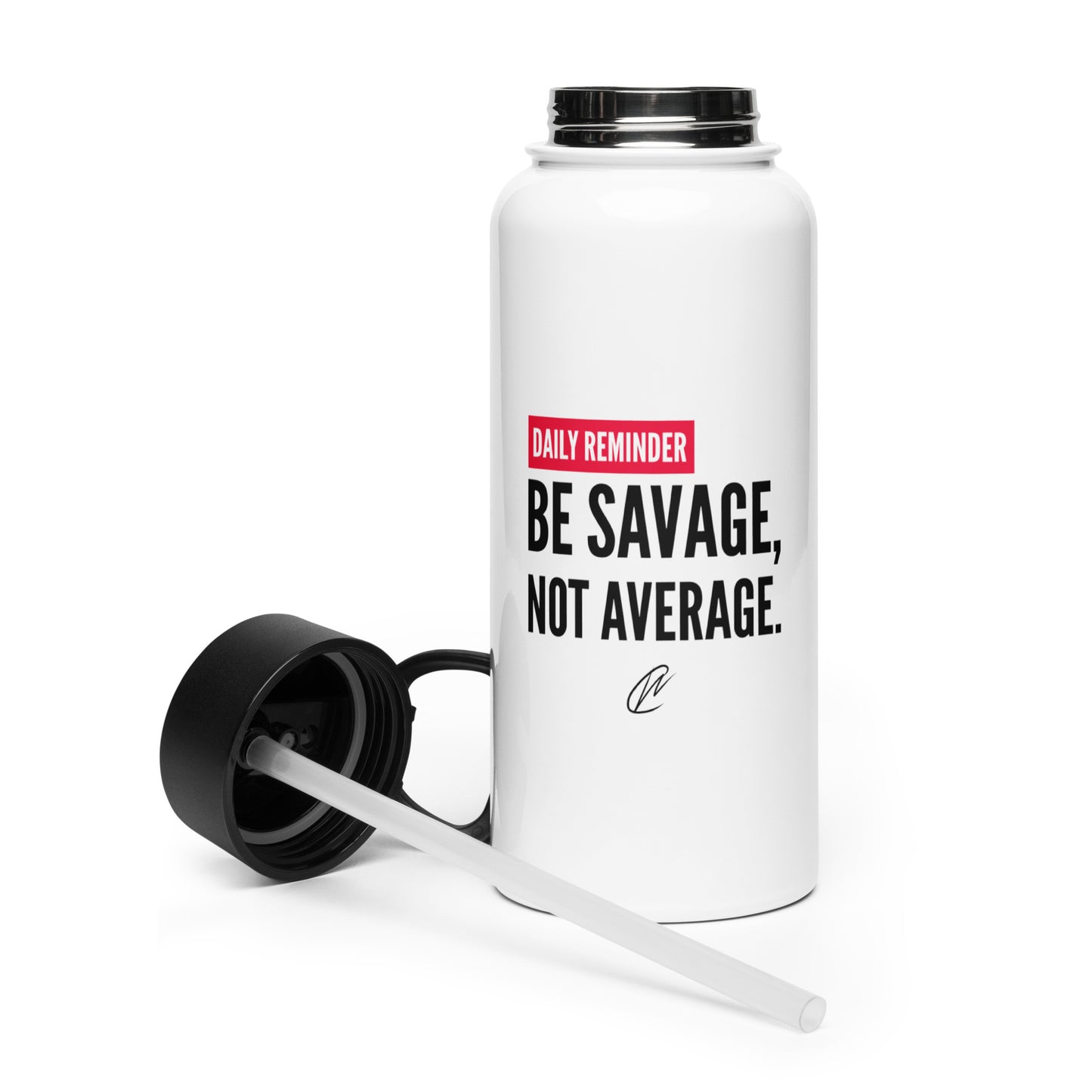 Be Savage - White Water Bottle