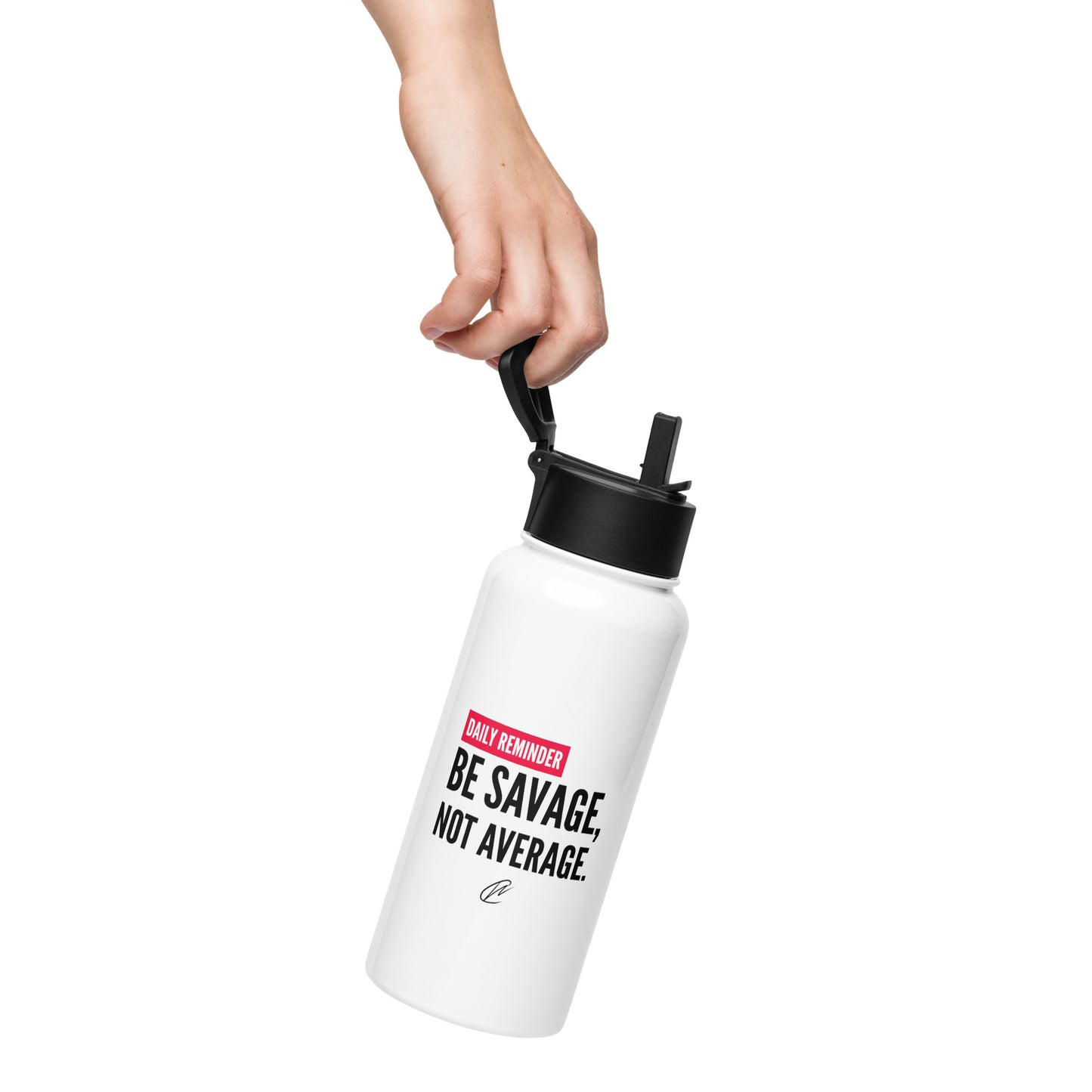 Be Savage - White Water Bottle