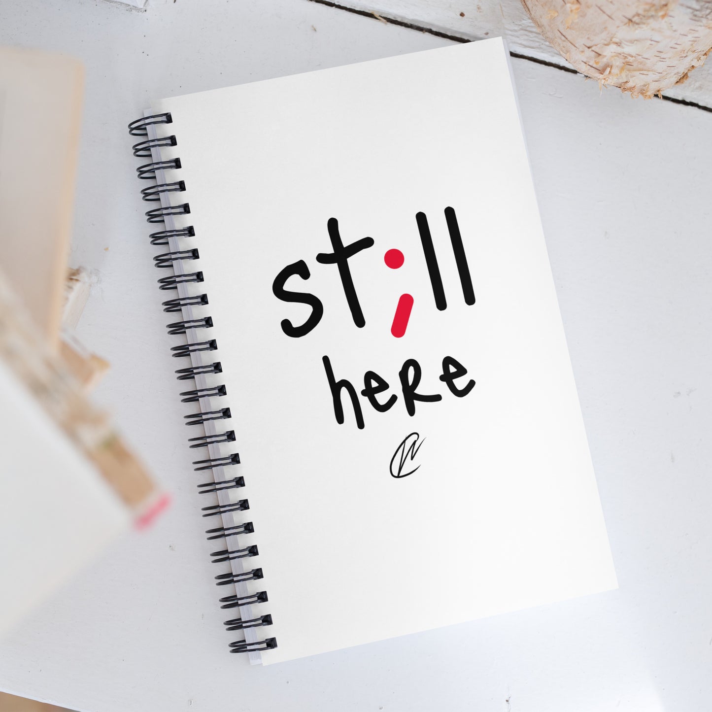 Still Here - White Notebook