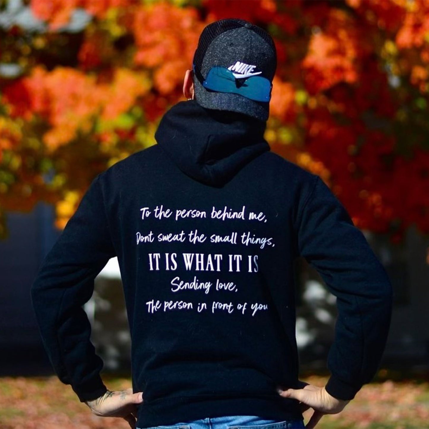 To the Person Behind Me - Black Hoodie