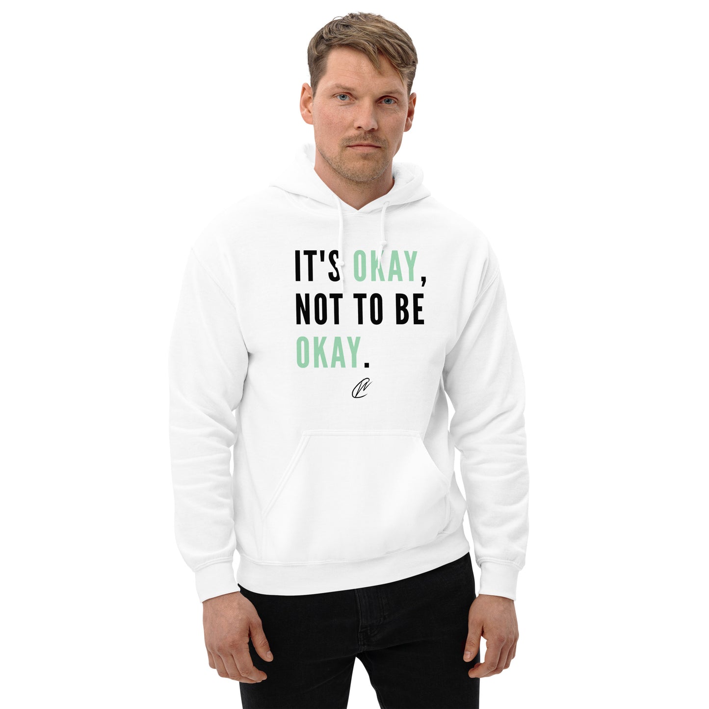 Okay Not To Be Okay - White Hoodie