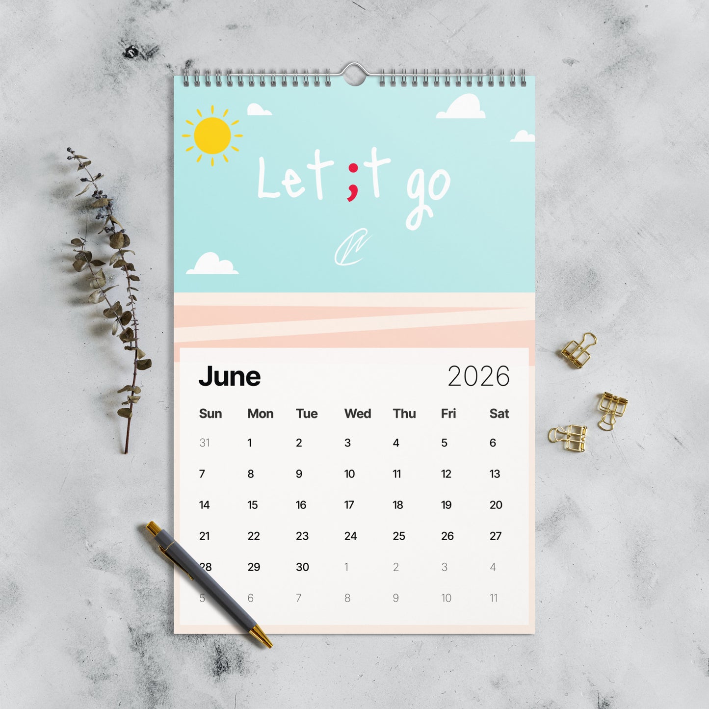 2026 Wall Calendar - Large Version