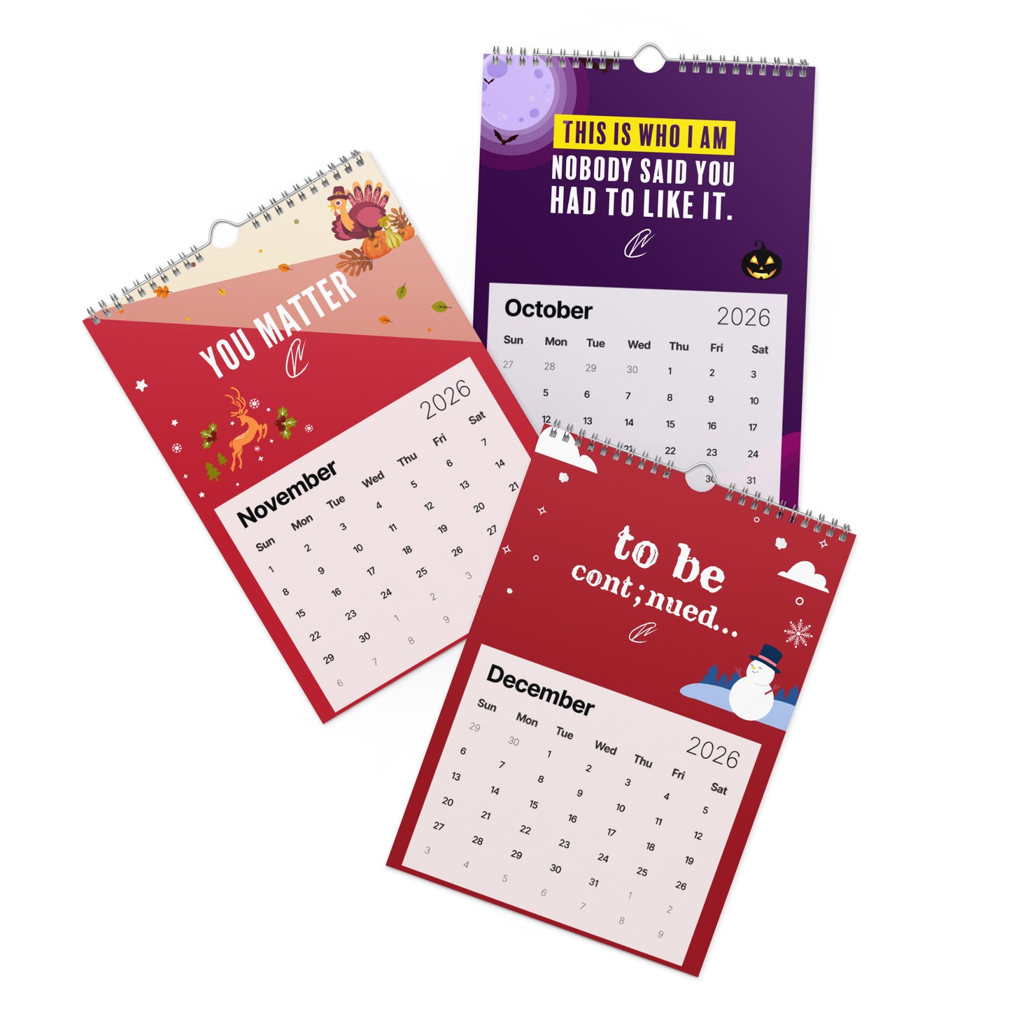 2026 Wall Calendar - Small Version