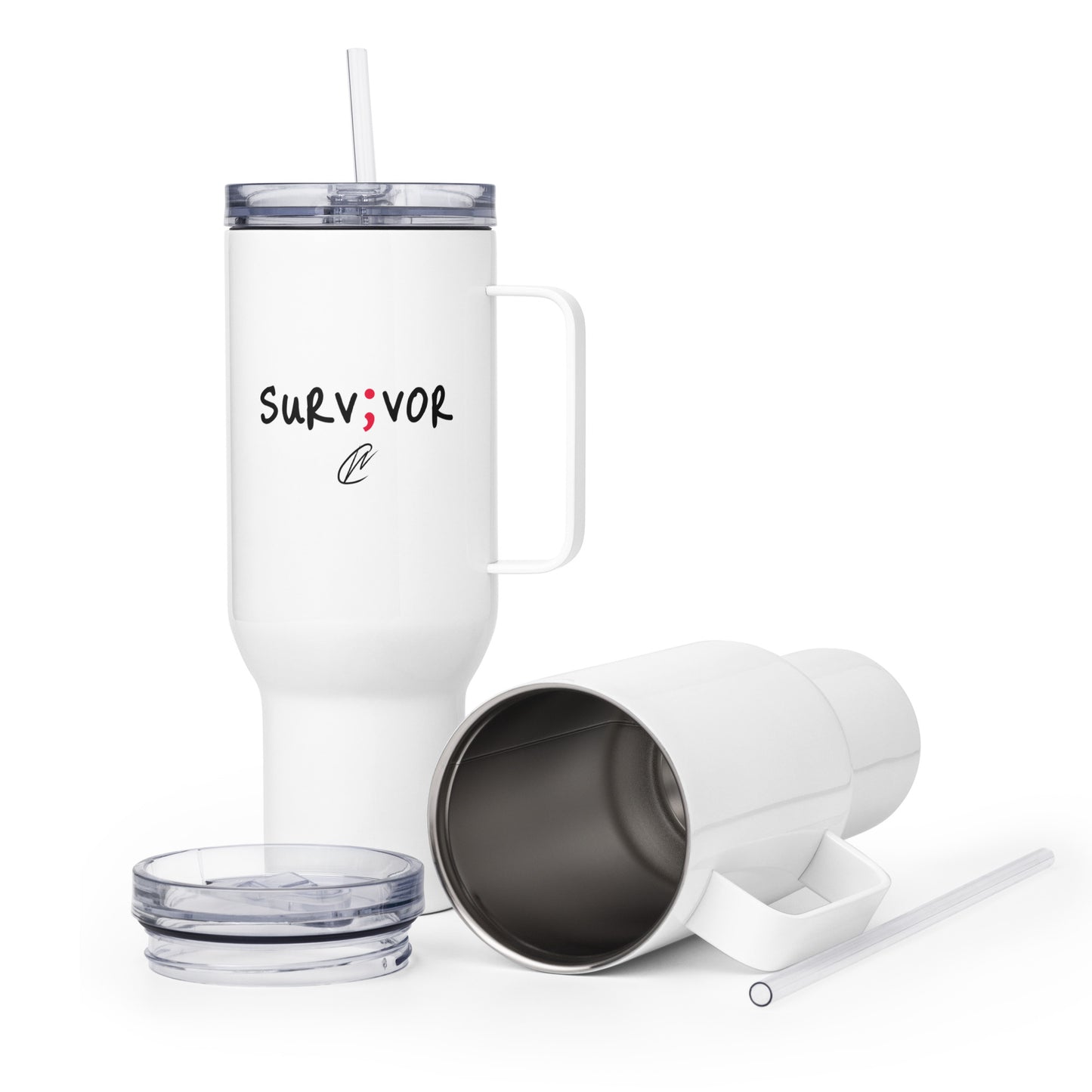 Survivor - White Tumbler