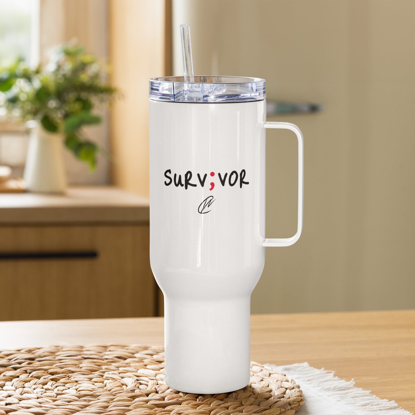 Survivor - White Tumbler