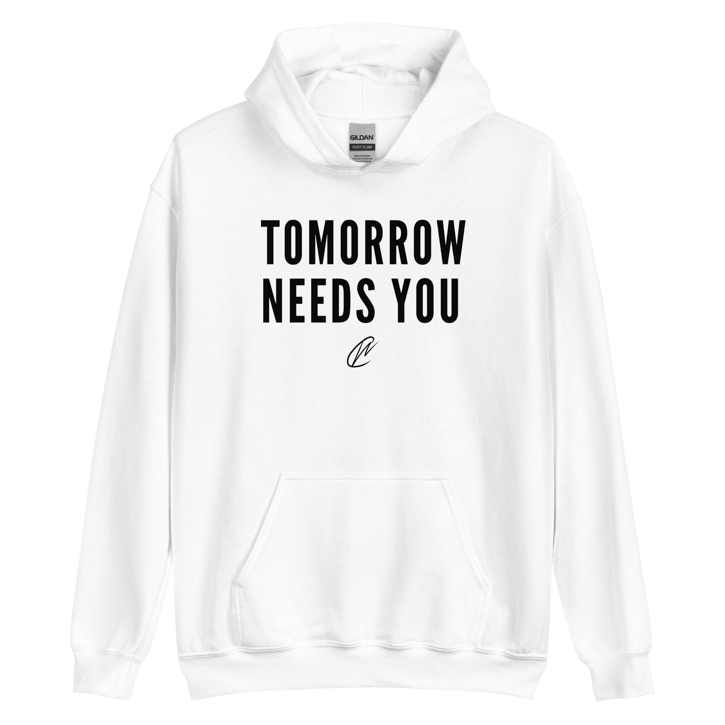 Tomorrow Needs You - White Hoodie