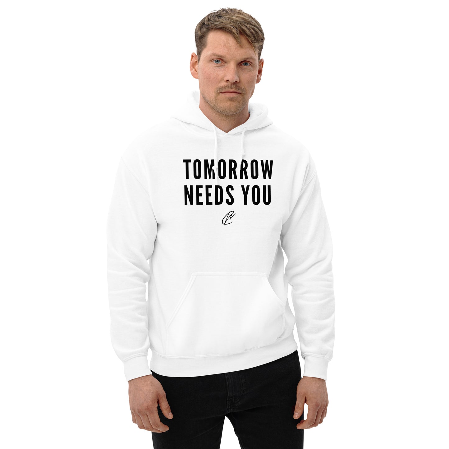 Tomorrow Needs You - White Hoodie