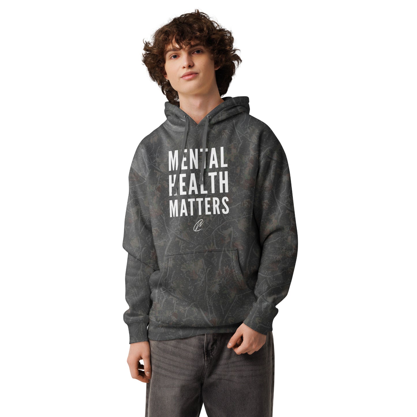 Mental Health Matters - Camo Hoodie