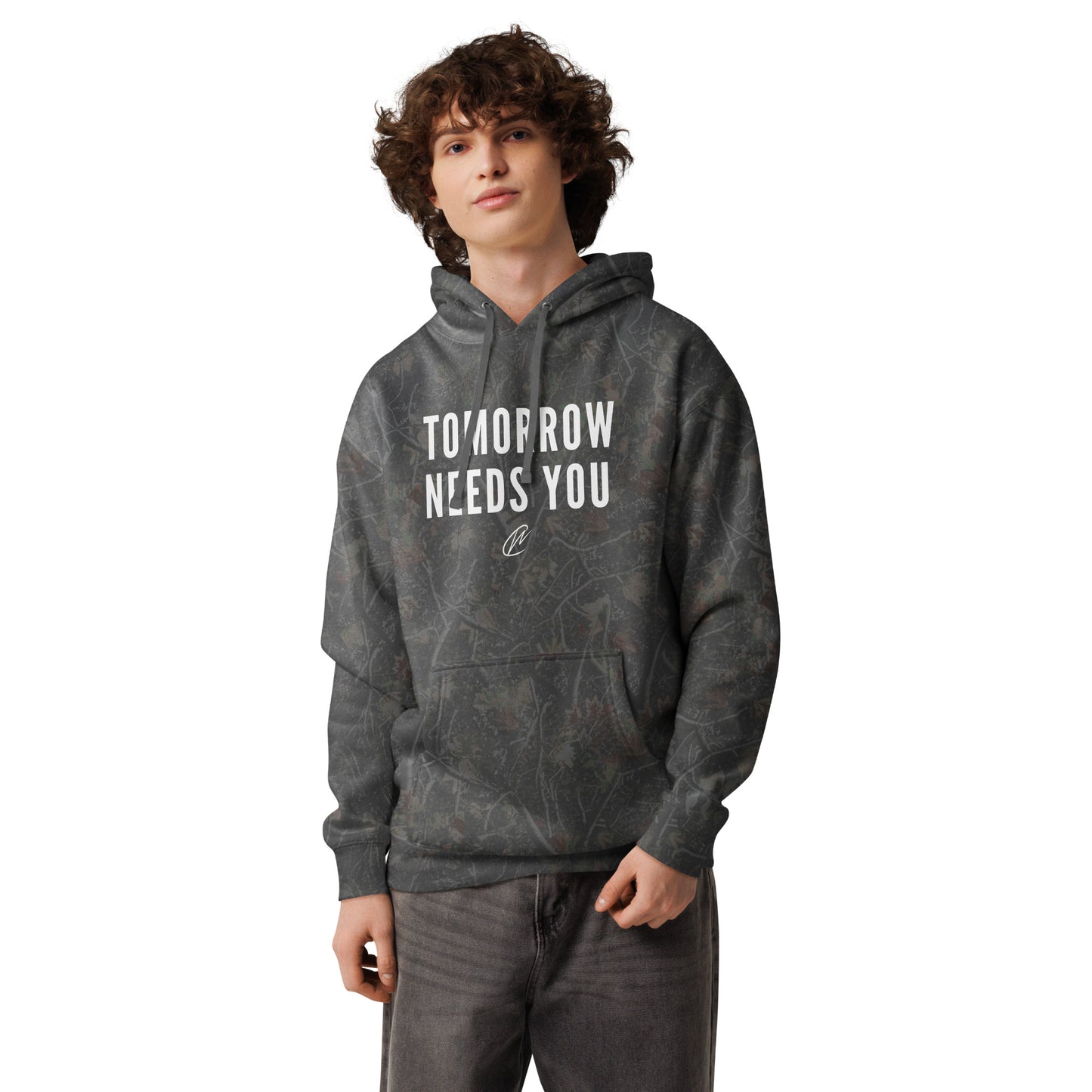 Tomorrow Needs You - Camo Hoodie
